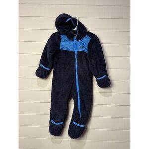 Snozu Baby Boys Girls Navy Blue Fleece Snowsuit Jumpsuit‎ Hooded 18 Months
